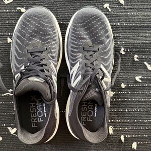 New Balance Fresh Foam Black and Gray Athletic Shoes